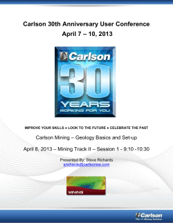 2 Geology Basics and Set-up