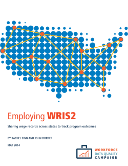Employing WRIS2 - National Skills Coalition