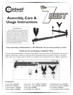7 Rest Assembly Instructions.qxp