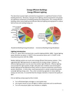 Energy Efficient Buildings