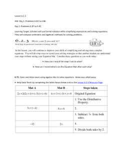 6-85. Copy and complete each of the Diamond