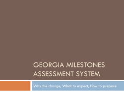 Georgia Milestones Assessment System