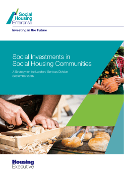 Social Housing Enterprise booklet