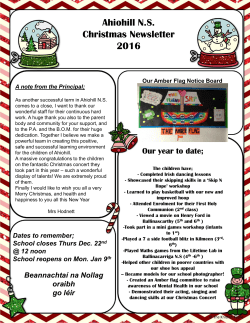 Christmas Newsletter - Ahiohill National School