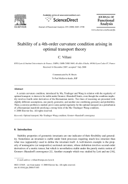 Stability of a 4th-order curvature condition arising in