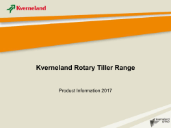 GS rotary - Kverneland