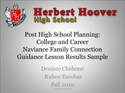 Naviance Guidance Lesson