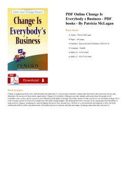 PDF Online Change Is Everybody s Business