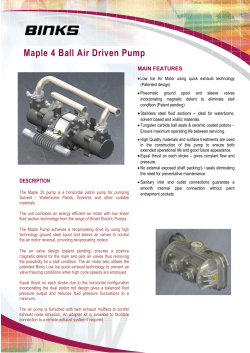 Maple 4 Ball Air Driven Pump