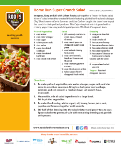 Home Run Super Crunch Salad MAKES 8