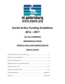 Social Action Funding Guidelines