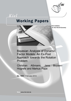 Bayesian Analysis of Dynamic Factor Models: An Ex
