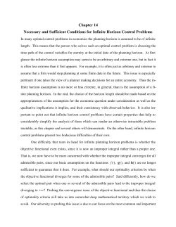 Chapter 14 Necessary and Sufficient Conditions for Infinite Horizon