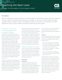 How New Tiering Strategies Can Set the Stage