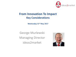 From Innovation To Impact Key Considerations