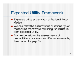 Expected Utility Framework