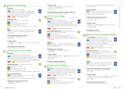 Parkeren in en rond Brugge Stationner dans et autour de Bruges