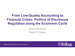 From Low-Quality Accounting to Financial Crises: Politics of