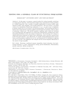 TESTING FOR A GENERAL CLASS OF FUNCTIONAL INEQUALITIES