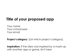 Mobile Application Development 1 Minute MADness Spring 2014