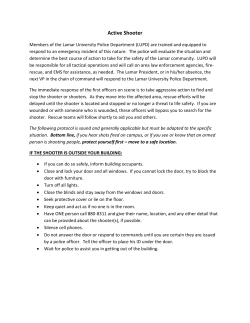 Active Shooter - Lamar University Police