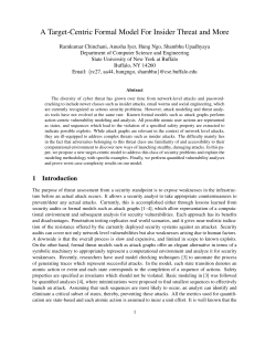 A Target-Centric Formal Model For Insider Threat and More