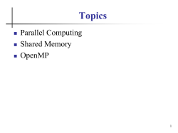 Supercomputing in Plain English: Shared Memory Multithreading