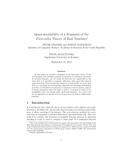 Quasi-decidability of a Fragment of the First