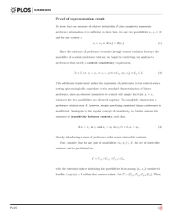 Proof of representation result
