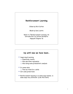 6 Reinforcement Learning