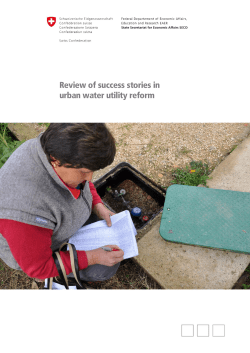 Review of success stories in urban water utility reform
