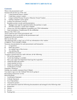 procurement card instructions