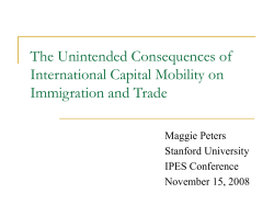 The Unintended Consequences of International Capital Mobility on
