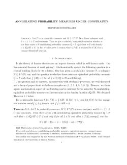 Annihilating probability measures under constraints