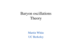 Baryon oscillations Theory