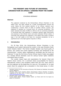the present and future of universal jurisdiction in africa