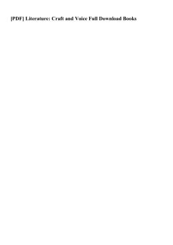 Literature: Craft and Voice Full Books