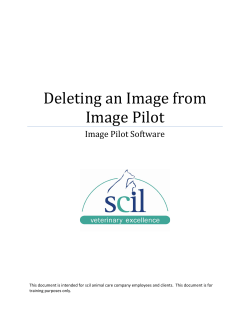 Deleting an Image from Image Pilot