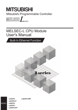 MELSEC-L CPU Module User`s Manual (Built