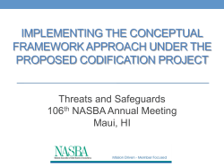 Threats and Safeguards