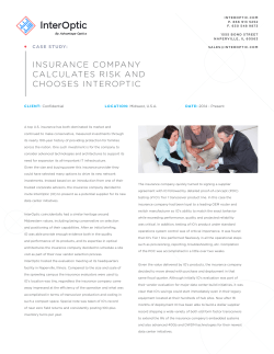 insurance company calculates risk and chooses interoptic