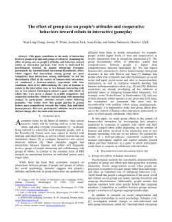 The effect of group size on people`s attitudes and cooperative