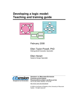 Developing a logic model: Teaching and