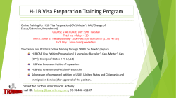 H-1B Visa Preparation Training