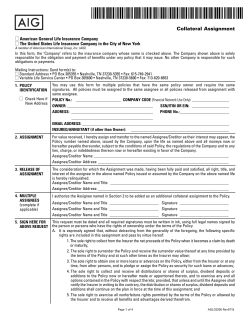 Collateral Assignment