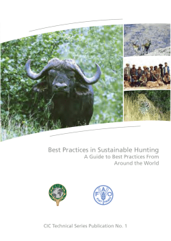 Best Practices in Sustainable Hunting