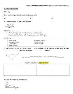 An auxiliary line used in the Triangle Sum Theorem