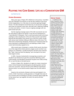 playing the con game: life as a convention gm