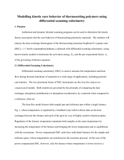 Modelling kinetic cure behavior of thermosetting polymers using