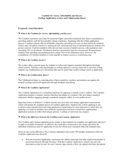 Coalition for Access, Affordability and Success FAQ